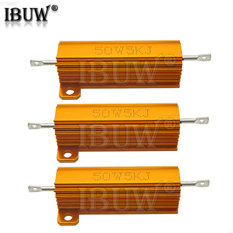 50W Aluminum Power Metal Shell Case Wirewound Resistor 0.01 ~ 100K 0.1 0.5 1 1.5 2 6 8 10 20 100 150 200 300 1K 10K ohm ► Photo 1/4