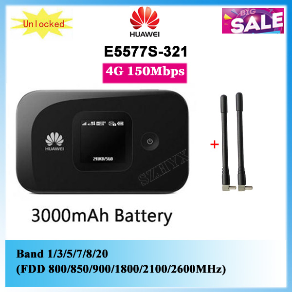 Buy Online Unlocked Huawei E5577 E5577s 321 150mbps 3000mah Battery 4g Lte Mobile Wifi Router Pocket Hotspot Pk E5577s 932 E5377ts 32 Alitools