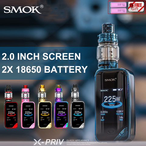 Original SMOK X-PRIV KIT Ectronic E Cigarette with X Priv 225W Vape Box Mod Atomizer V12 PRINCE Tank Vaporizer Coil VS G PRIV 3 ► Photo 1/6