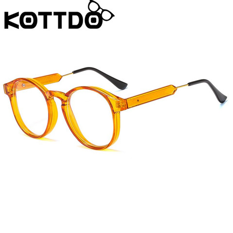 KOTTDO Classic Round EyeGlasses Men Vintage Transparent Eye Glasses Frames for Women Myopia Frame ► Photo 1/6