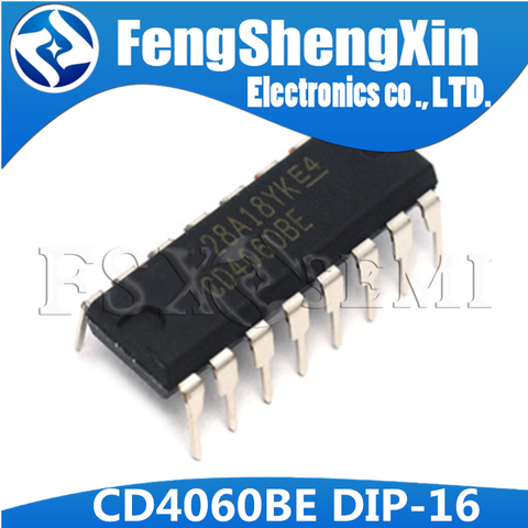 10pcs/lot  CD4060BE DIP-16 CD4060 DIVIDER IC ► Photo 1/3