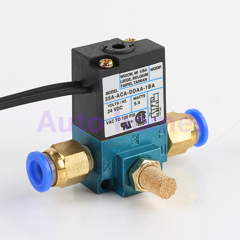 3 way High frequency solenoid valve 35A-ACA-DDAA-1BA/DDBA/DDFA MAC Marking Dispensing machine valve  1/8 thread 12V 24V DC ► Photo 1/2