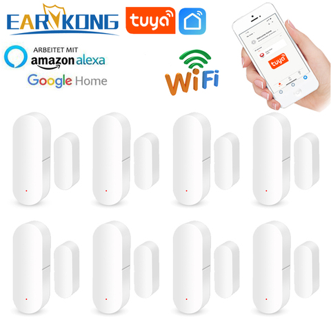 Wifi Home Alarm Smart Life WiFi Door Window Sensor Compatible With Alexa Google Home Tuyasmart Android IOS APP ► Photo 1/6