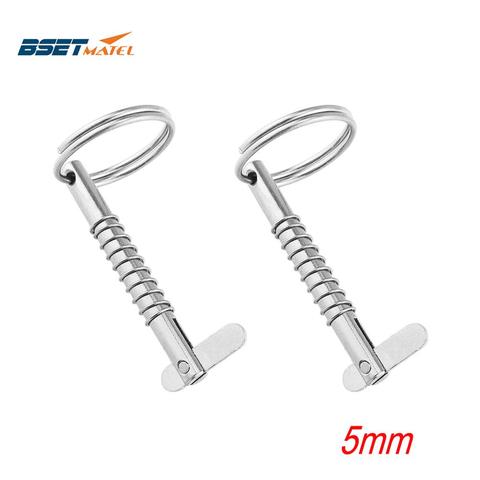 2PCS 5mm BSET MATEL Marine Grade 316 Stainless Steel Quick Release Pin for Boat Bimini Top Deck Hinge Marine hardware Boat ► Photo 1/6