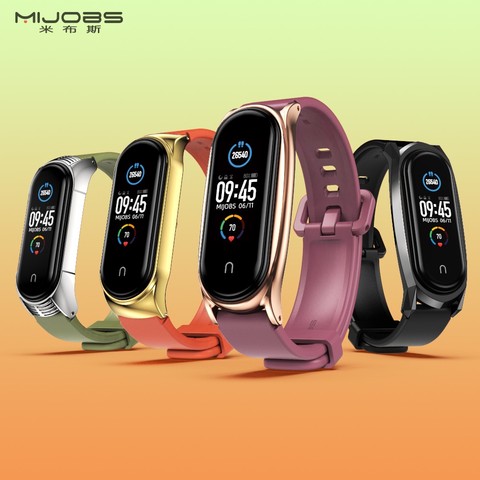 For Miband 5 4 3 Silica Gel Smart Bracelet for Mi Band 5 Strap Silicone Correas for Xiaomi Mi3 Opaska Bend 4 Pulseira Wristbands ► Photo 1/6