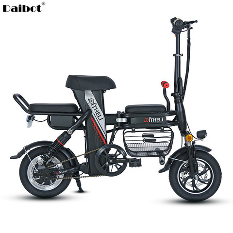 New Foldable Electric Scooter Electric Bicycles 12 Inch Parent-child 350W 48V Mini Electric Bike With Four Suspension System ► Photo 1/6