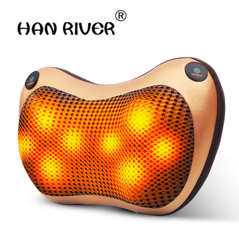 HANRIVER Cervical spine massager neck lumbar back electric utility vehicle body massage pillow, cushion for leaning on ► Photo 1/6