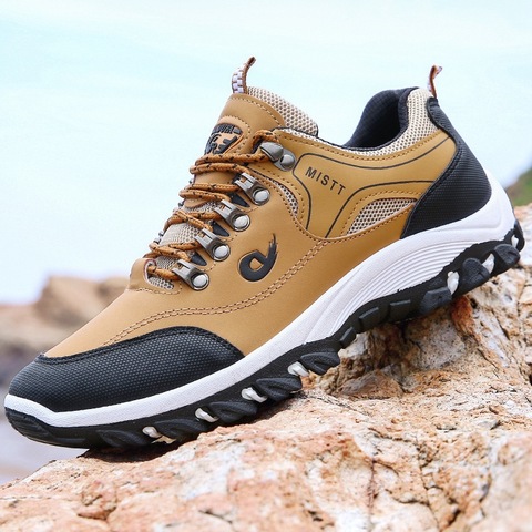 Hiking Shoes Men Outdoor Shoes Mountaineering Sport Breathable Tourist Waterproof And Slip Proof Low Top Climbing Trekking Shoes ► Photo 1/6