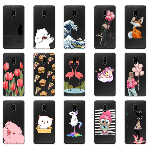 Case For Nokia 6 2017 Case Cover Silicone  For Nokia 6 Case TPU Soft Coque Capas For Phone Case Nokia 6 TA-1033 TA-1021 ► Photo 1/6