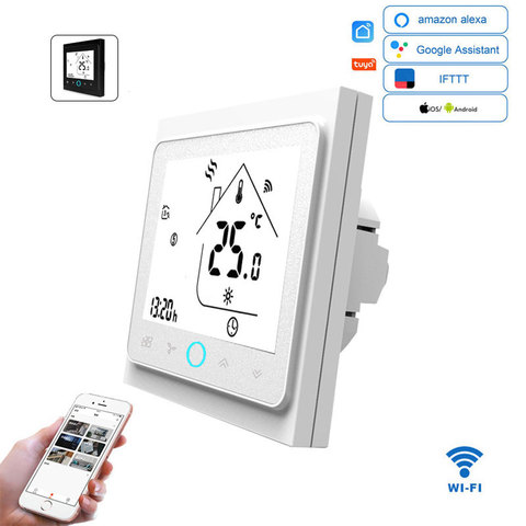 WiFi Smart Thermostat Temperature Controller for Water/Electric floor Heating Water/Gas Boiler Remote/Voice Control Alexa Tuya ► Photo 1/6