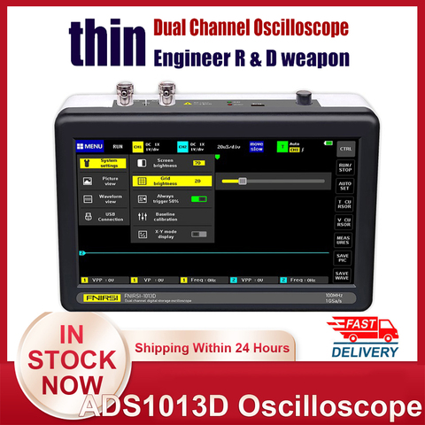 1013D Digital Tablet Oscilloscope Dual Channel 100M Bandwidth 1GS Sampling Rate Mini Tablet Digital Oscilloscope Osciloscopio ► Photo 1/6