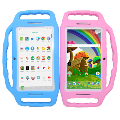 Parental control  7 Inch M755 Kids Tablet PC RK3126 Quad Core 1GB+8GB 1024*600 Android 7.1 for kids learning Gift Silicone Case ► Photo 1/6