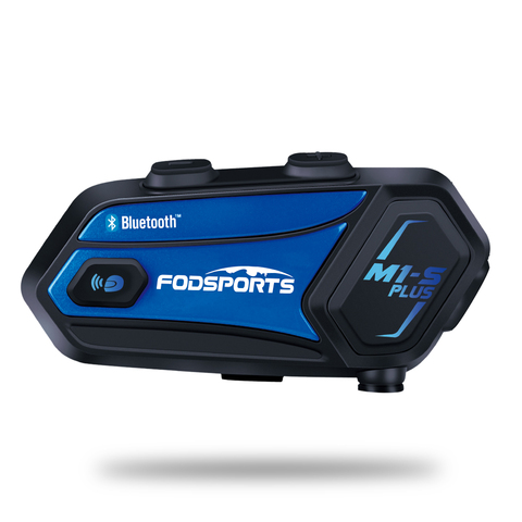 Fodsports M1-S Plus intercom motorcycle helmet bluetooth headset 8 riders 2000M intercomunicadores moto FM music sharing ► Photo 1/6