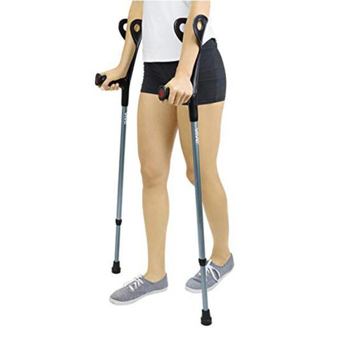 2pcs Portable Forearm Elbow Underarm Crutch Walking Sticks Support Legs with Comfy Grip after Injury or Surgery Elderly Disable ► Photo 1/1