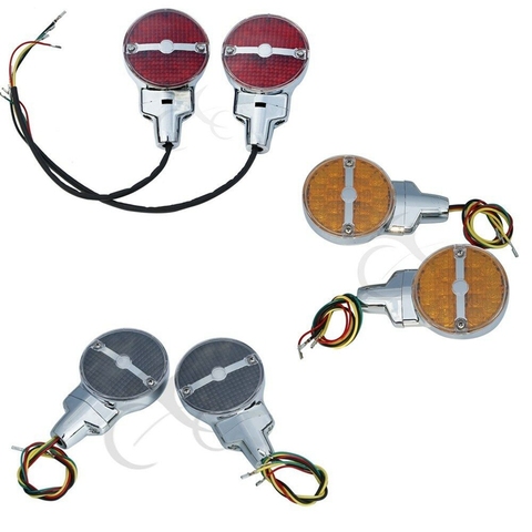 Motorcycle Bar Shield Rear LED Turn Signals For Harley Touring Electra Glide Road King FLHR FLHTC Heritage Softail Classic FLSTC ► Photo 1/6