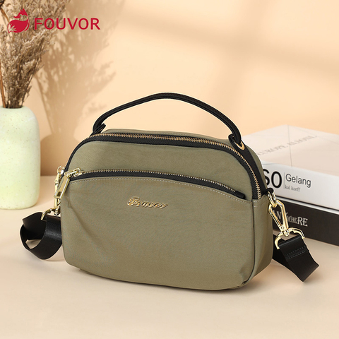 Fouvor 2022 new Western style small bag female bag Oxford cloth shoulder bag fashion messenger bag canvas bag  2967-05 ► Photo 1/5