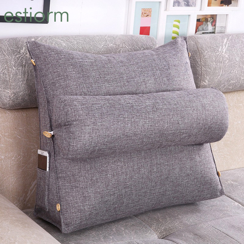 Comfort Soft Bed Rest Reading Pillow Big Wedge Adult Backrest Lounge Sofa Cushion Back Support Pillow For Bed Sitting ► Photo 1/6