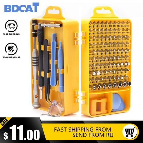 112 in 1 Screwdriver Set of Screw Driver Bit Set Multi-function Precision Mobile Phone Repair Device Hand Tools Torx Hex ► Photo 1/5