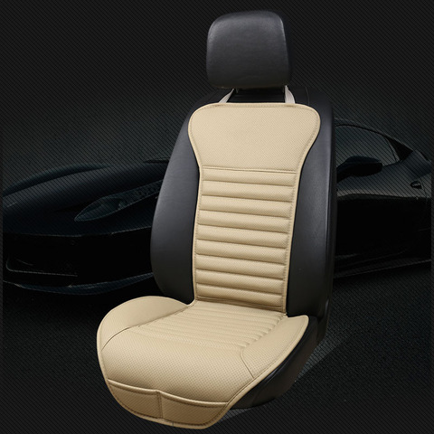 1 pc pu leather car seats pad non-slide car seat cover for toyota corolla chr rav4 yaris tesla model auto stickers car covers ► Photo 1/6