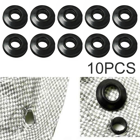 New 10pcs 11mm Hole Rubber Self Sealing Snap Eyelets Grommet Tarpaulin Groundsheet Outdoor Tent Buckle ► Photo 1/6