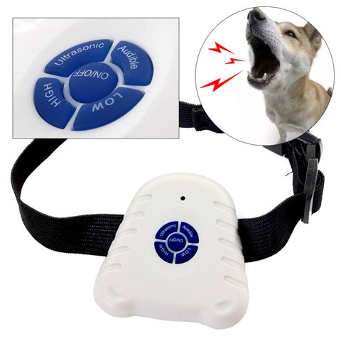 Dog Stop Bark Collar Ultrasonic Barking Repeller Control Trainer Training Device Pet Puppy Anti Barking Dog Training Collars ► Photo 1/5