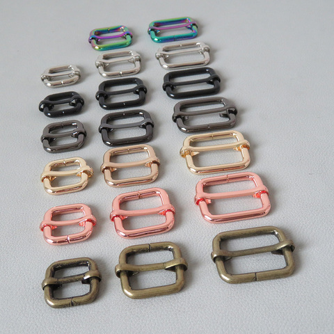 1PCS 15mm 20mm 25mm 32mm 38mm Webbing Metal Buckle Adjuster Tri Glides For Bag Belt Loop Hardware Dog Collar Backpack Clasp ► Photo 1/6