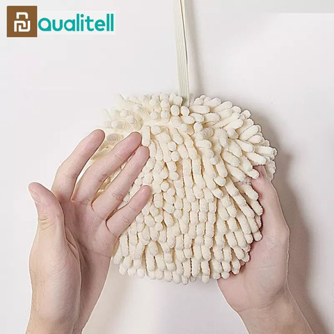 Youpin Qualitell Scrubbing Hand Towel Kitchen Bathroom Hanging Handball Wipe Handkerchief Towels Strong water Absorption Rag ► Photo 1/6