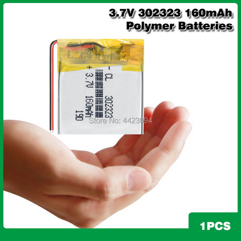 302323 Battery 3.7V 160mAh Rechargeable Li-Polymer Li-ion Batteries For MP3 MP4 DVR GPS Bluetooth earphone AHB302323 032323 ► Photo 1/6