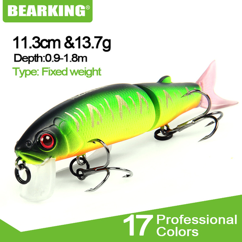 BEARKING brand artificial 11.3cm 13.7g Fishing Wobblers Fishing Lure Bait Swimbait Crankbait minnow ► Photo 1/6