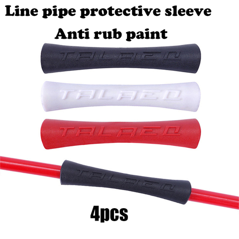 4PC Ultralight Bicycle Stem Line Pipe Sleeve Cable Frame TPR Rubber Protector For Shift Brake Wire Pipe Mountain Road Bike Parts ► Photo 1/6