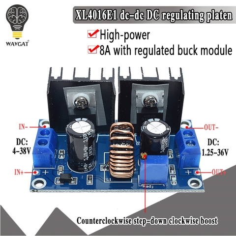 XL4016 PWM Adjustable 4-36V To 1.25-36V Step-Down Board Module Max 8A 200W DC-DC Step Down Buck Converter Power Supply ► Photo 1/6