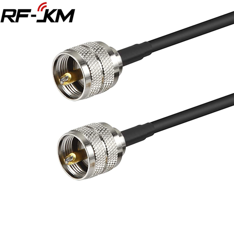 UHF Male to Male Coaxial Cable Ham Radio  RG58 Coax Cable PL259 Connectors for CB Radio VHF HF Radio WiFi Antenna Extension ► Photo 1/2