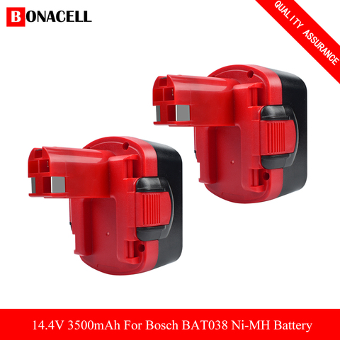 3500mAh Ni-MH 14.4V For Bosch BAT038 BAT140 BAT040 BAT041 BAT159 2607335275 2607335533 2607335534 2607335711 2607335465 26073356 ► Photo 1/6