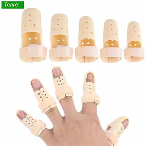 Tcare 1Pcs Finger Splint Bunion Corrector Straightener, Pain Relief Finger Brace Mallet Splint Injury Support Brace Pain Splint ► Photo 1/6