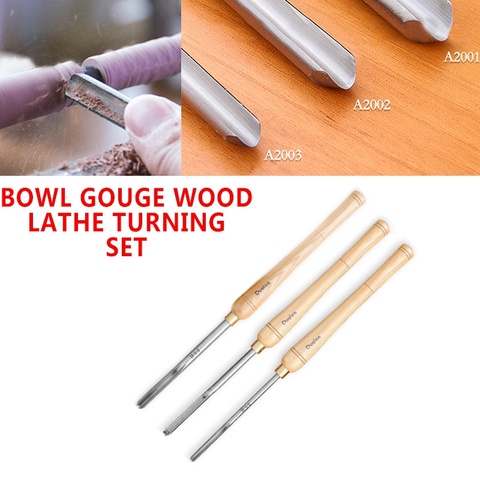 HSS Bowl Gouge Wood Lathe Turning Set Woodturning Woodworking Long Tools Carpentry Turning Tool For Wood Working Hand Tool New ► Photo 1/6