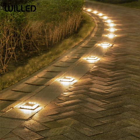 Step Stair Solar Light cube led outdoor lamp garden Waterproof lights Underground Wall Embedded Lighting Steps tough case load ► Photo 1/6