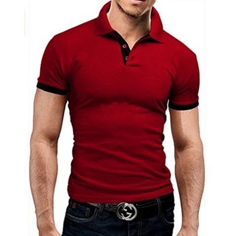 Covrlge Polo Shirt Men Summer Stritching Men's Shorts Sleeve Polo Business Clothes Luxury Men Tee Shirt Brand Polos MTP129 ► Photo 1/6