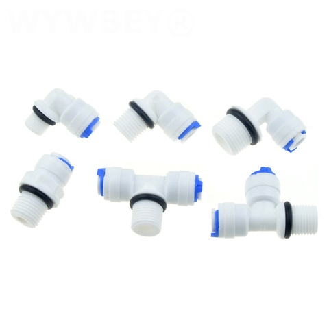 RO Water Pipe Fitting 1/4 OD Hose 1/8