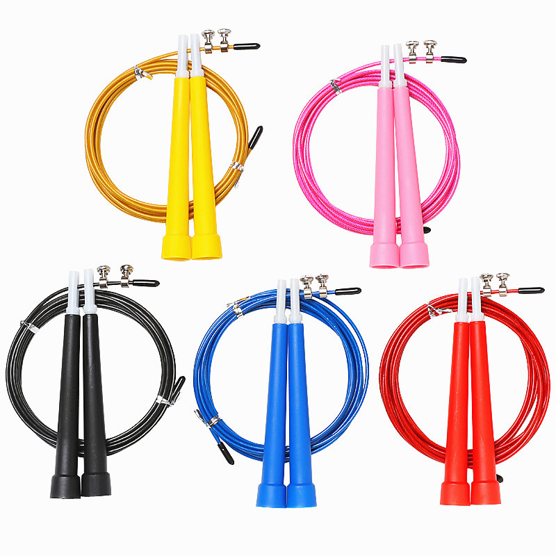 3M Jump Skipping Ropes Cable Steel Adjustable Fast Speed ABS Handle Jump Ropes 