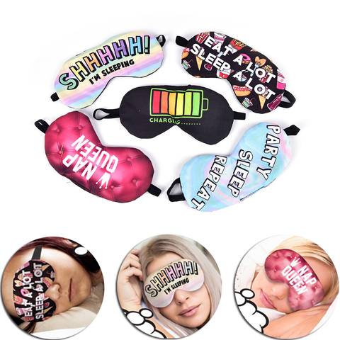 1PC Women Girls Sleep Mask Rest Travel Relax Sleeping Aid Blindfold Cover Eye Patch Sleeping Mask Case Sleep Rest Eye Mask ► Photo 1/6