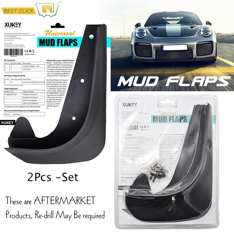 2Pcs Universal Car Mud Flaps Mudflaps Splash Guards Mudguards For Suzuki FIAT Audi VW For Mitsubishi Mini Hyundai Toyota KIA ► Photo 1/6