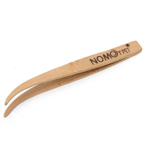 2022 New Angled Reptile Terrarium Feeding Tongs Tweezers Eco-Friendly Bamboo Feeding Tool ► Photo 1/6