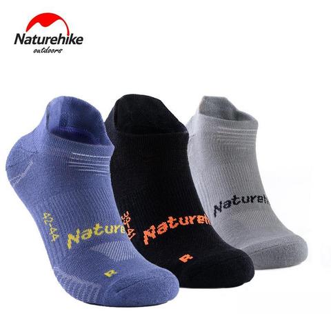 Naturehike 3 Pair Anti Slip Sports Socks Men Women Sports Socks Breathable Sweat-absorbing Quick-drying Outdoor Walk Run Socks ► Photo 1/6