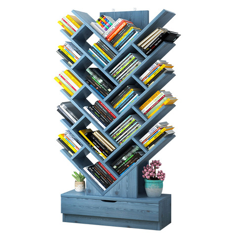 Creative Tree Shaped Floor Shelf, Small Bookcase Storage