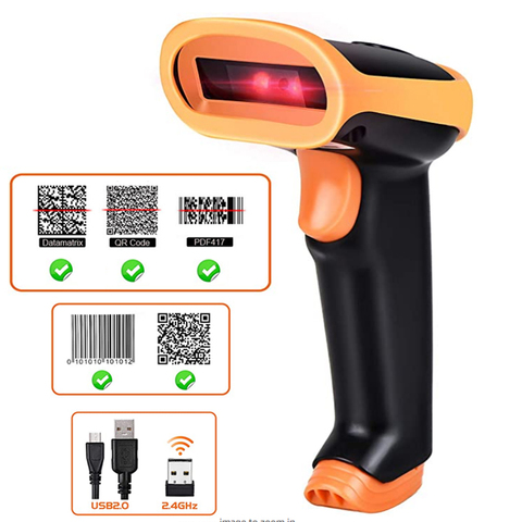 L8BL Bluetooth 1D/2D Barcode Reader And S8 QR PDF417 2.4G Wireless/Wired USB Support Mobile Phone iPad Handheld Barcode Scanner ► Photo 1/6