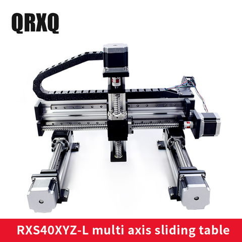 XYZ Automatic Gantry Robot CNC Linear Module Guide Ball Screw Rail Slide Motion Actuator Workbench Robotic Arm Z Axis 100 mm ► Photo 1/5