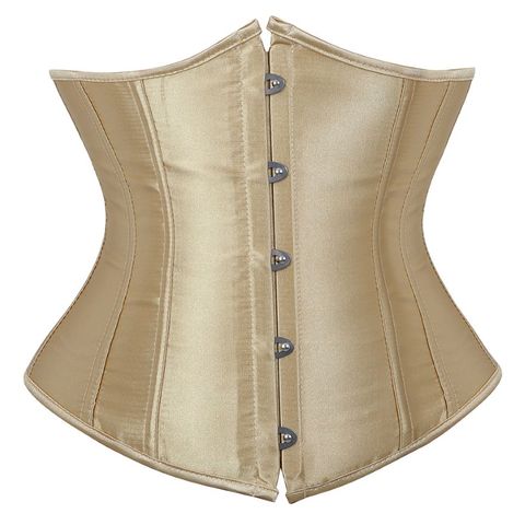 Women Gothic Sexy Satin Underbust Corset Bustier Waist Cincher Slimming Body Shaper Corsets Bustiers Lingerie Top Plus Size ► Photo 1/6