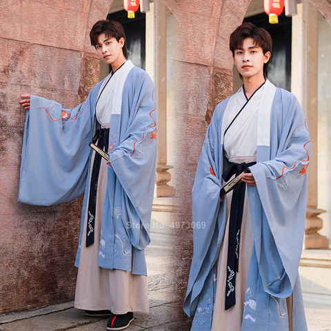 Tang Dynasty Ancient Chinese Costume Hanfu Dress Traditional Chinese  Clothing for Men Han Dynasty Long Robes Dance Folk Stage - Price history u0026  Review | AliExpress Seller - Shop4973069 Store | Alitools.io