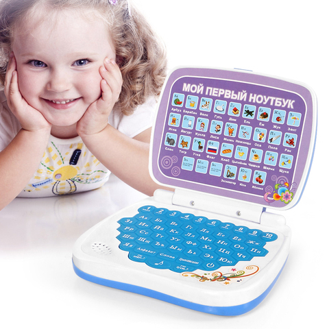 Russian Language Mini Tablet Computer Learning Toy with Alphabet and Words,Multifunction Educational Learning Machine for Kids ► Photo 1/6