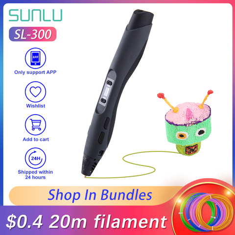 3D Printing Pens SUNLU SL-300 Kalem 3d Pen Professional Support PLA Filament ABS Filament 1.75mm For Special Craft And Gifts ► Photo 1/5